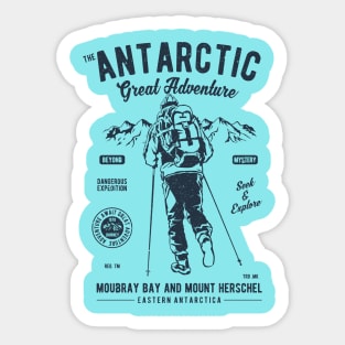 Hiking Adventure Antarctic Sticker